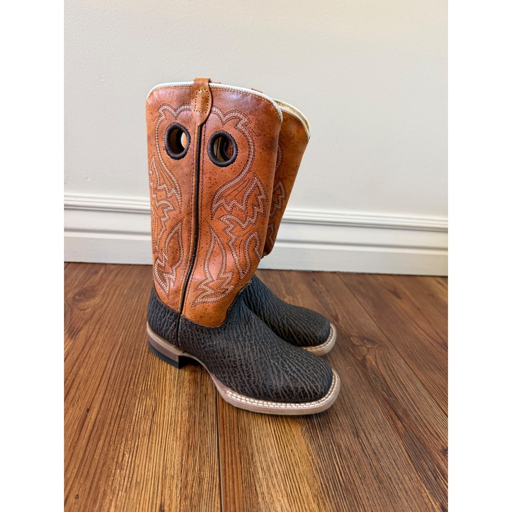 Kids Western Cowboy Cinch square toe Leather Size 12